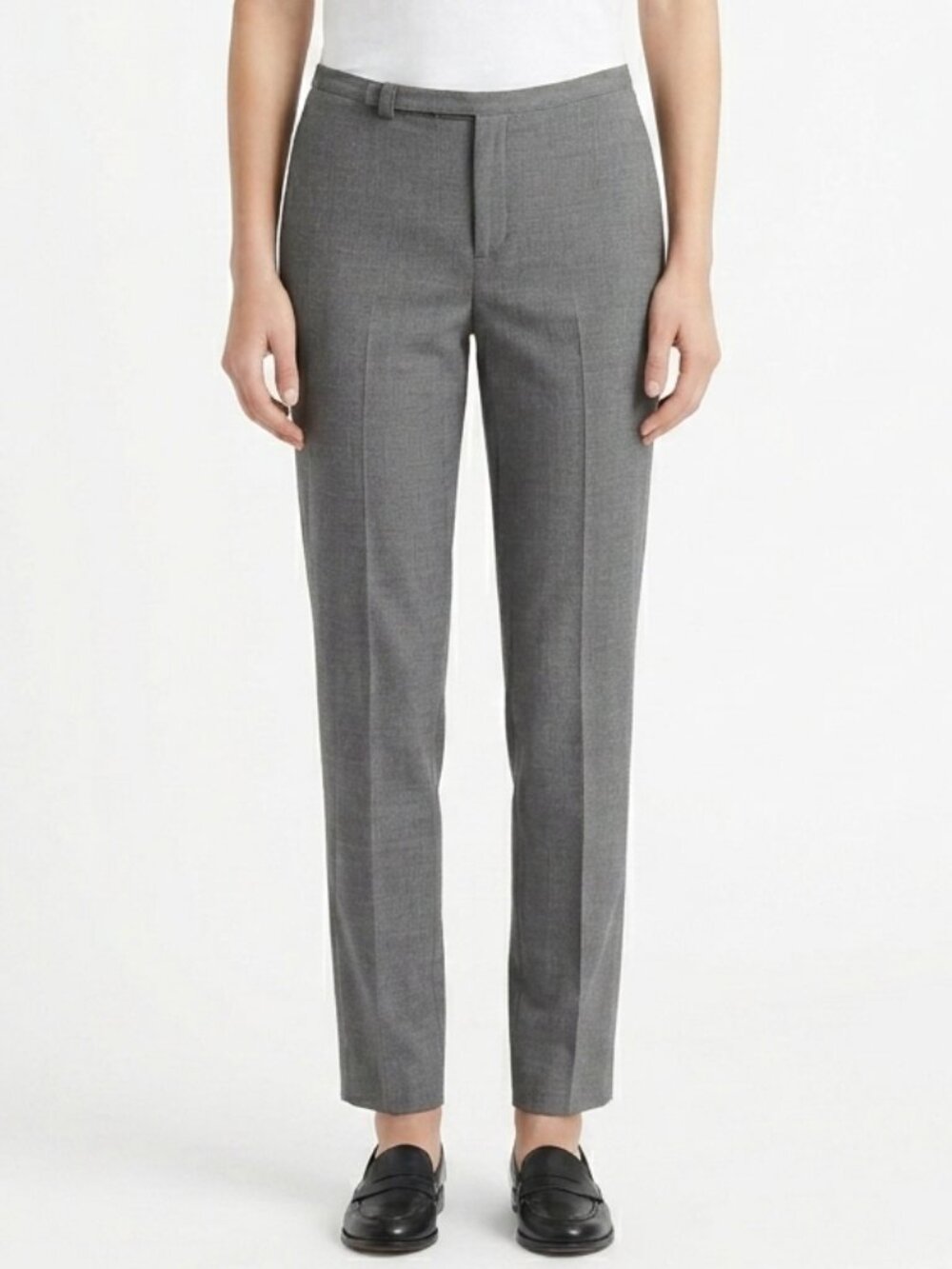 Ralph Lauren Gray Wool Blend Tapered Y2K Dress Pant- Sz. 0